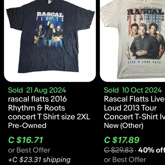 Rascal Flatts Rhythm & Roots 2016 Tour / Small - Picture 7 of 7